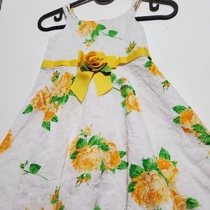 Yellow rose sun dress